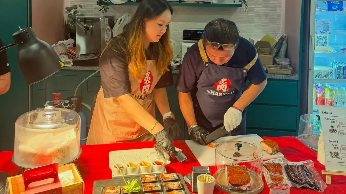 CHARROU family members working together developing and perfecting recipes